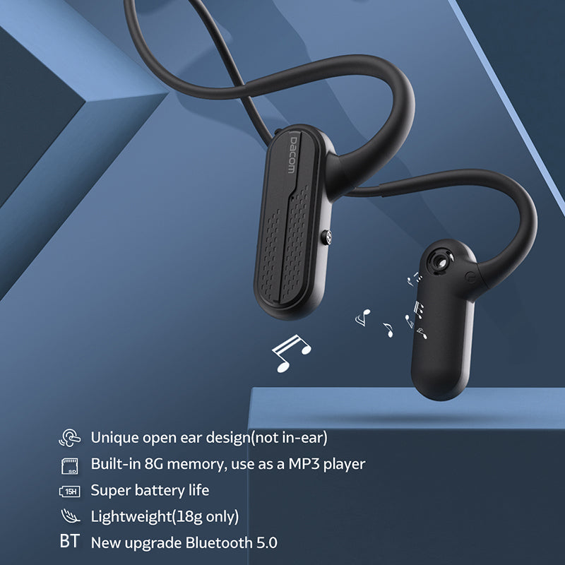 DACOM AirWings G56 MP3 Sports Bluetooth Headphone 8GB Player Open-Ear Wireless Headset Earphone DACOM AirWings G56 MP3 Sports Bluetooth Headphone 8GB Player Open-Ear Wireless Headset Earphone